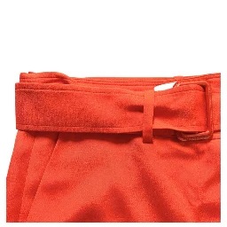 Orange Viscose Women Pants