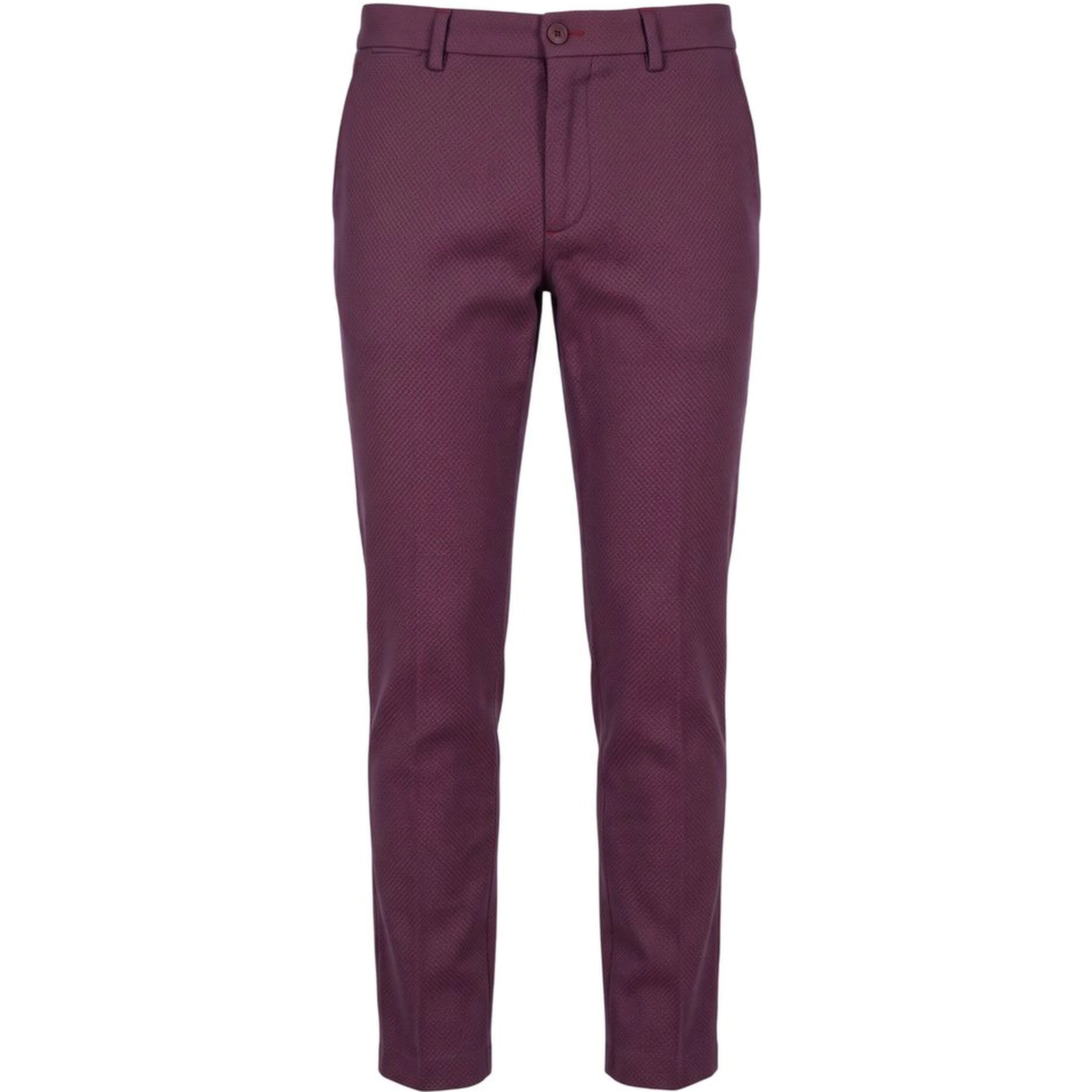 Red Cotton Men Pants