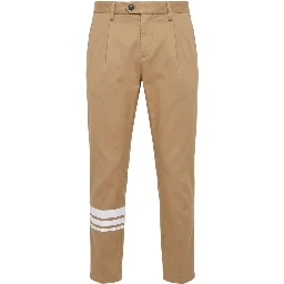 Beige Cotton Men Pants
