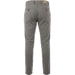 Grey Cotton Men Trouser