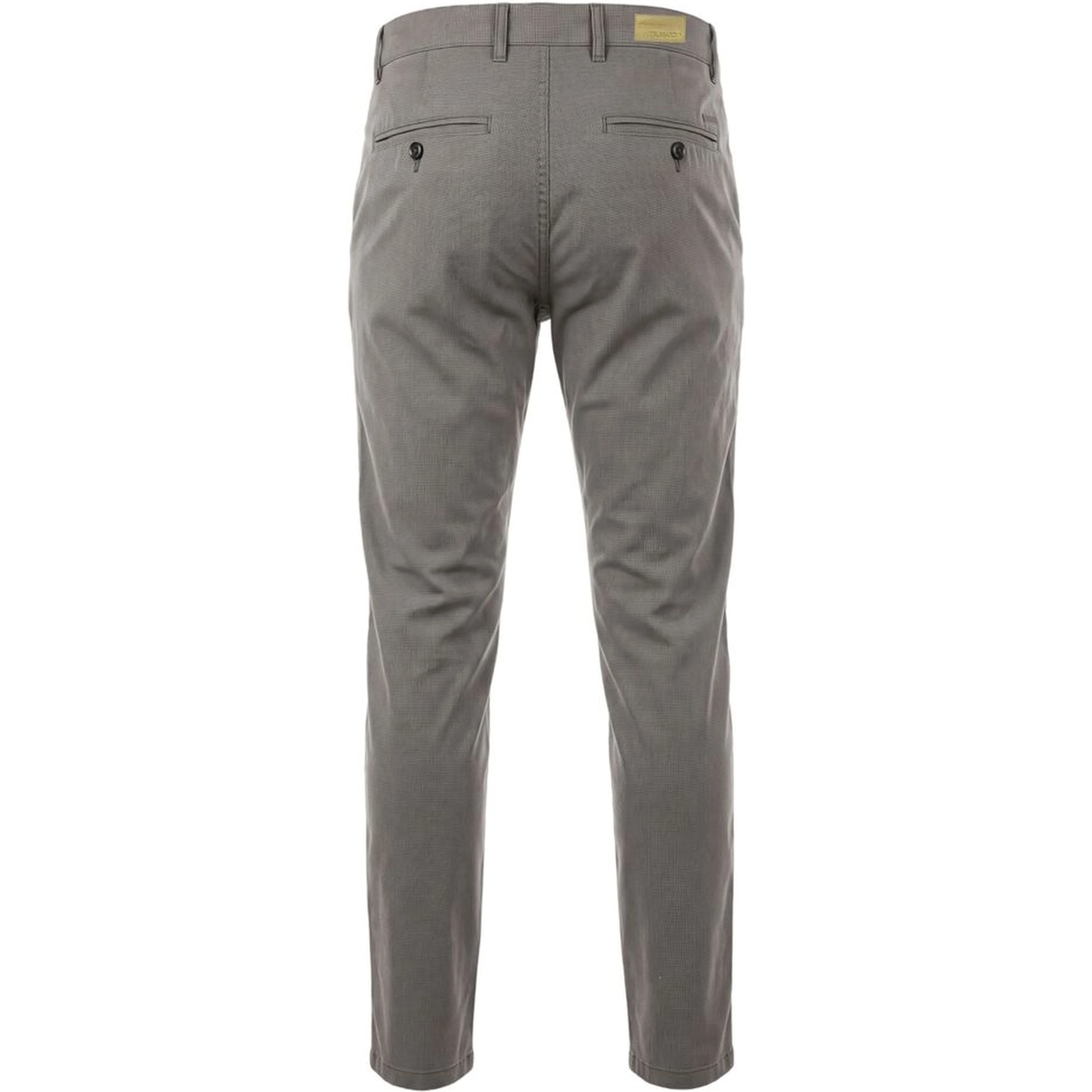 Grey Cotton Men Trouser