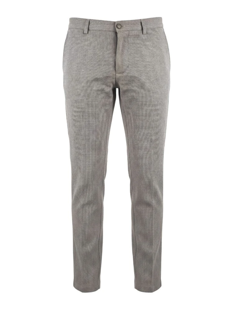 Brown Flax Men Trousers