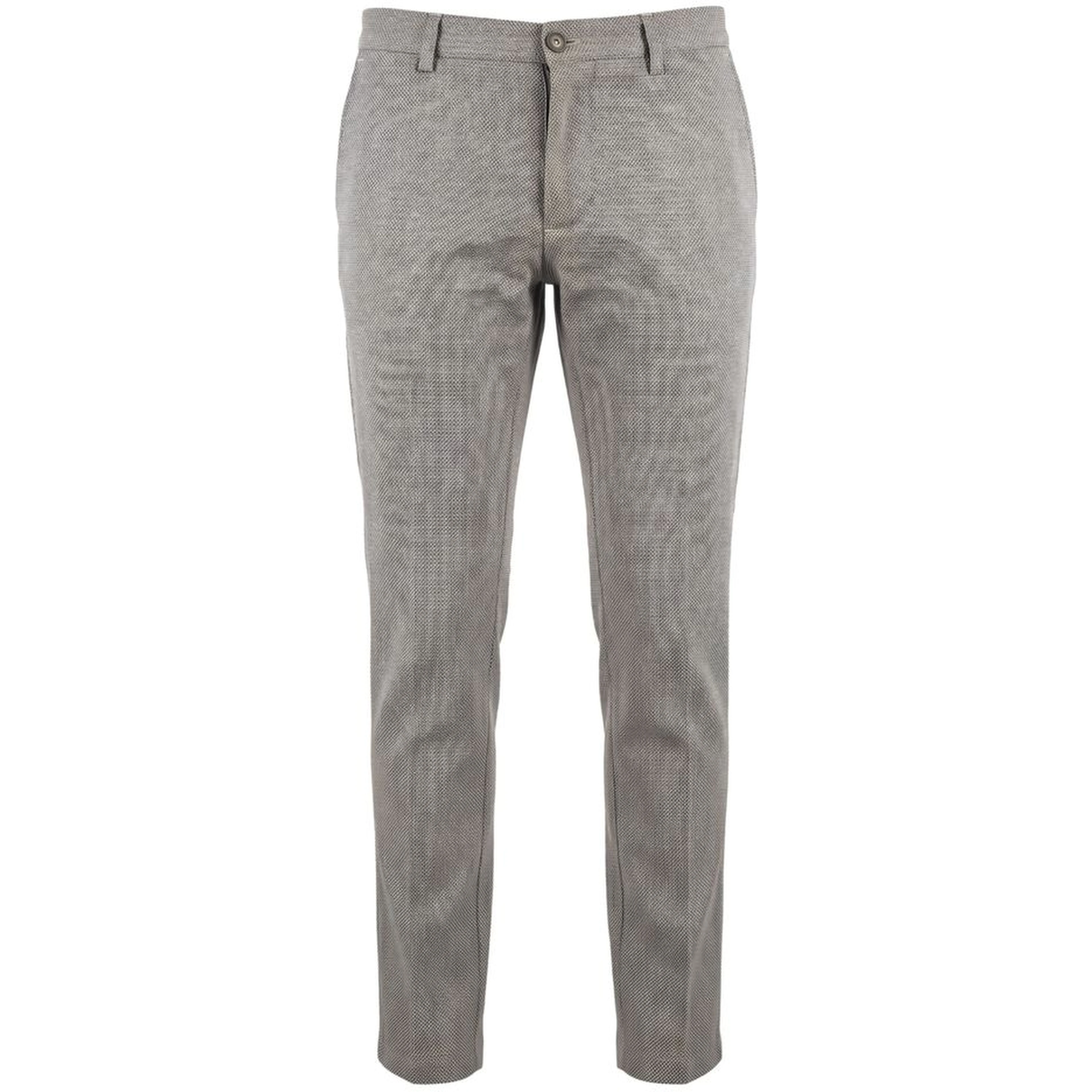 Brown Flax Men Trousers