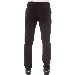 Brown Cotton Men Trouser