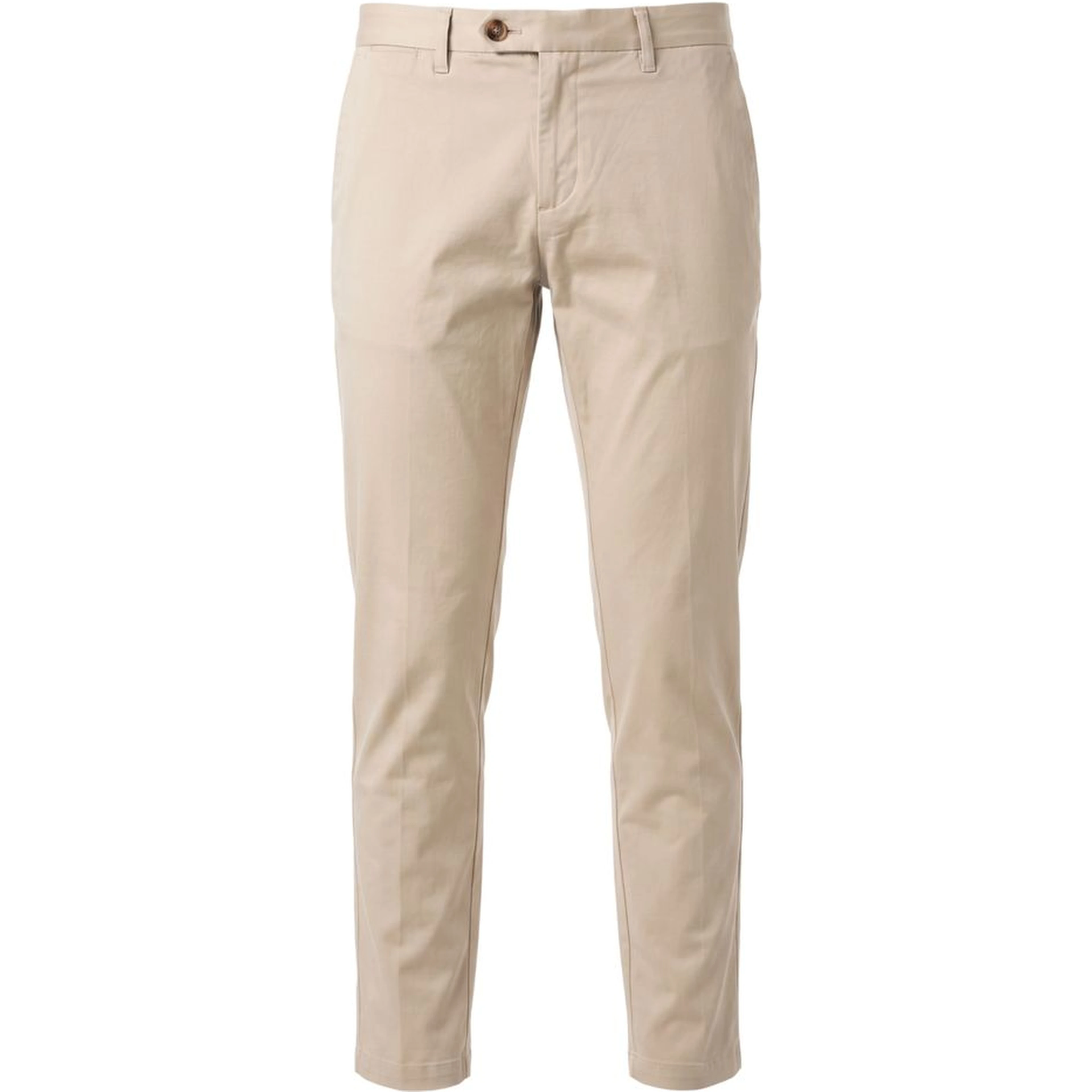 Beige Cotton Men Pants