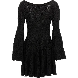 Black Viscose Mini Skirt