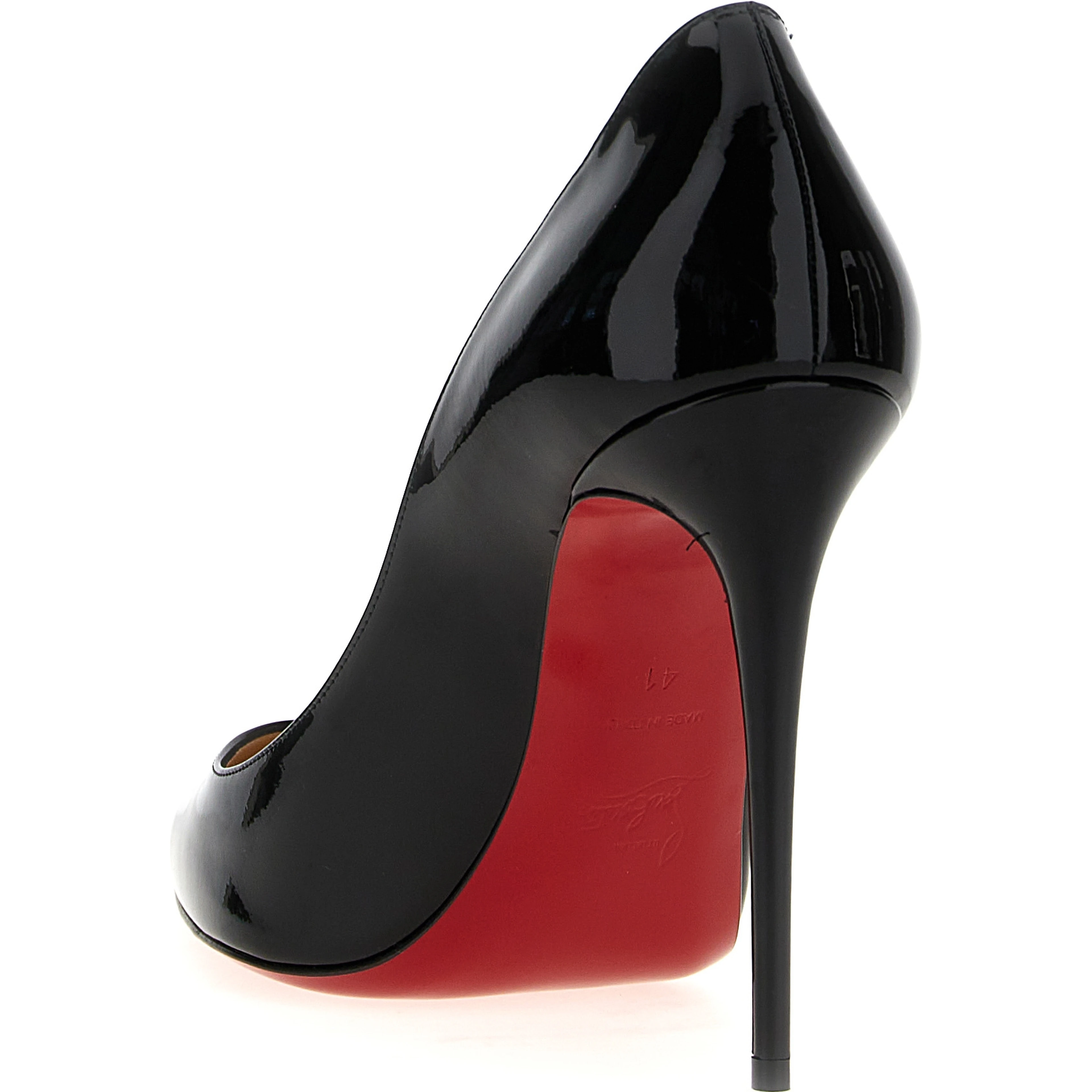 Black Calfskin High Heel Pumps