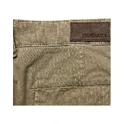 Green Cotton Men Pants