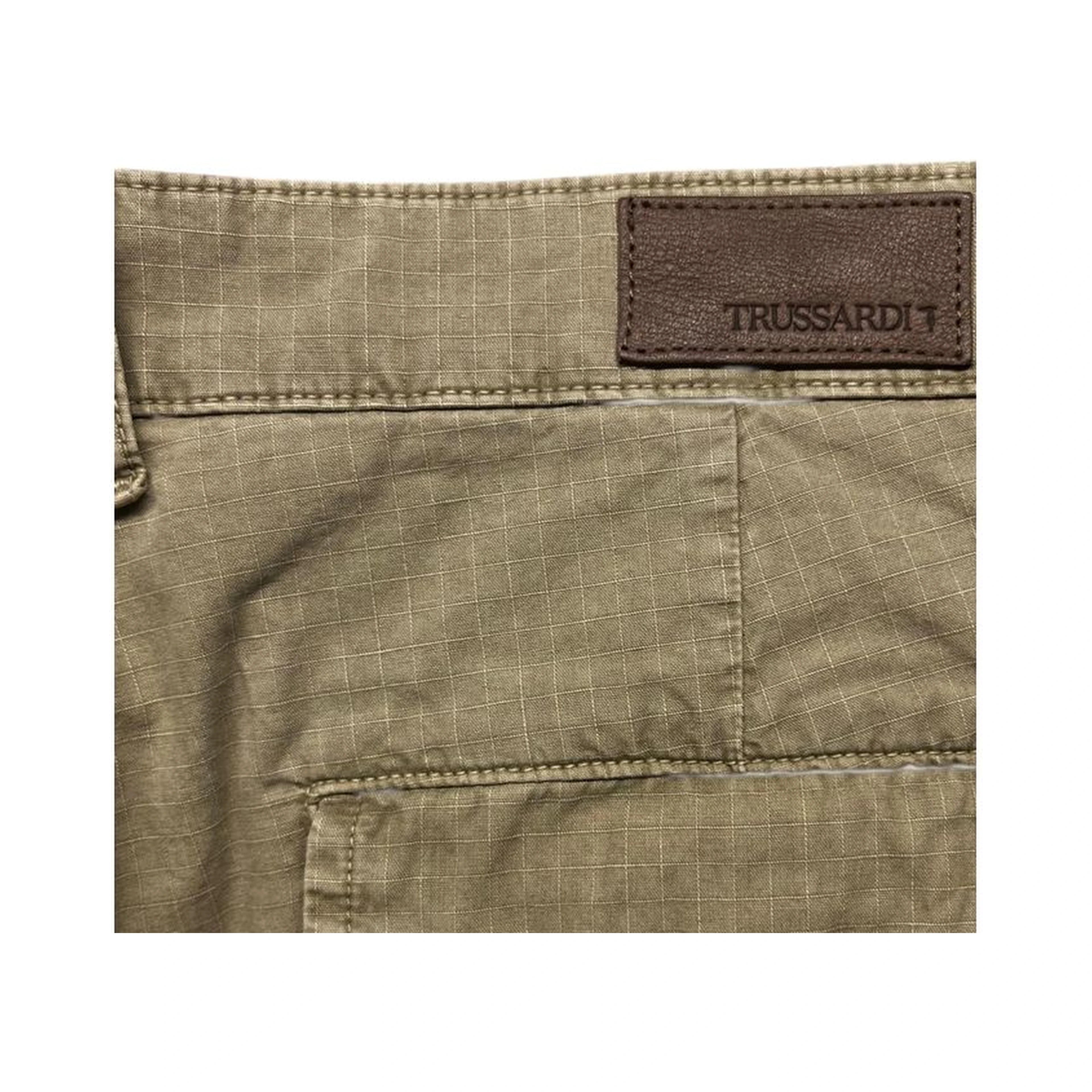 Green Cotton Men Pants