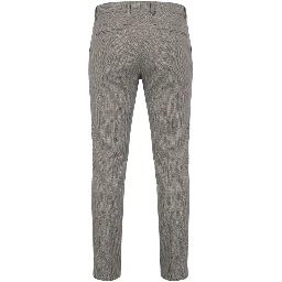 Brown Flax Men Trousers