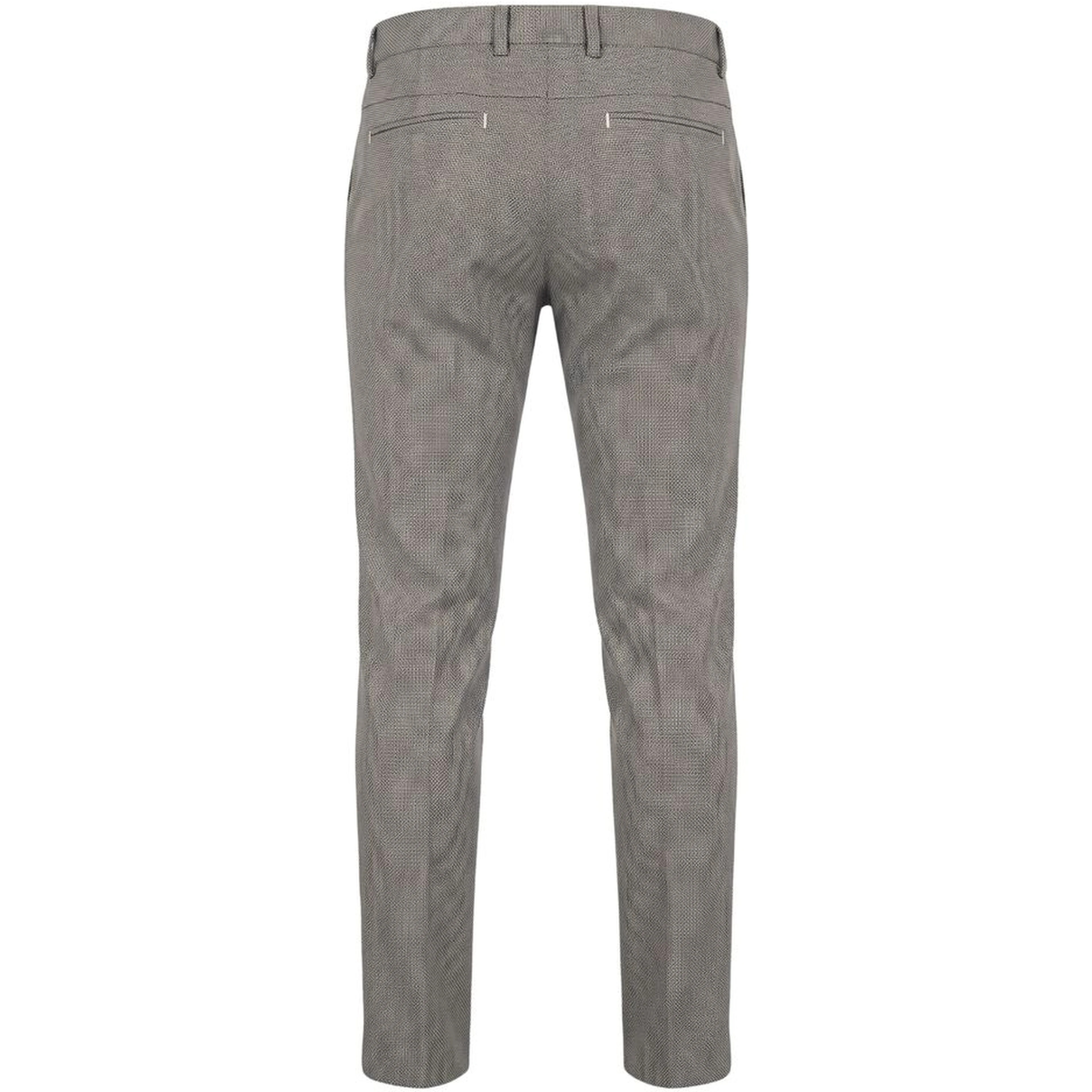 Brown Flax Men Trousers