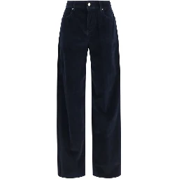 Blue Cotton Pants