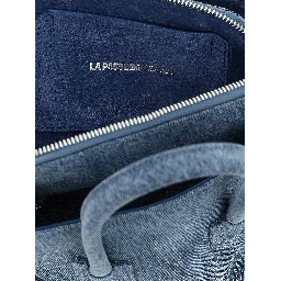 Blue Cotton Handbag