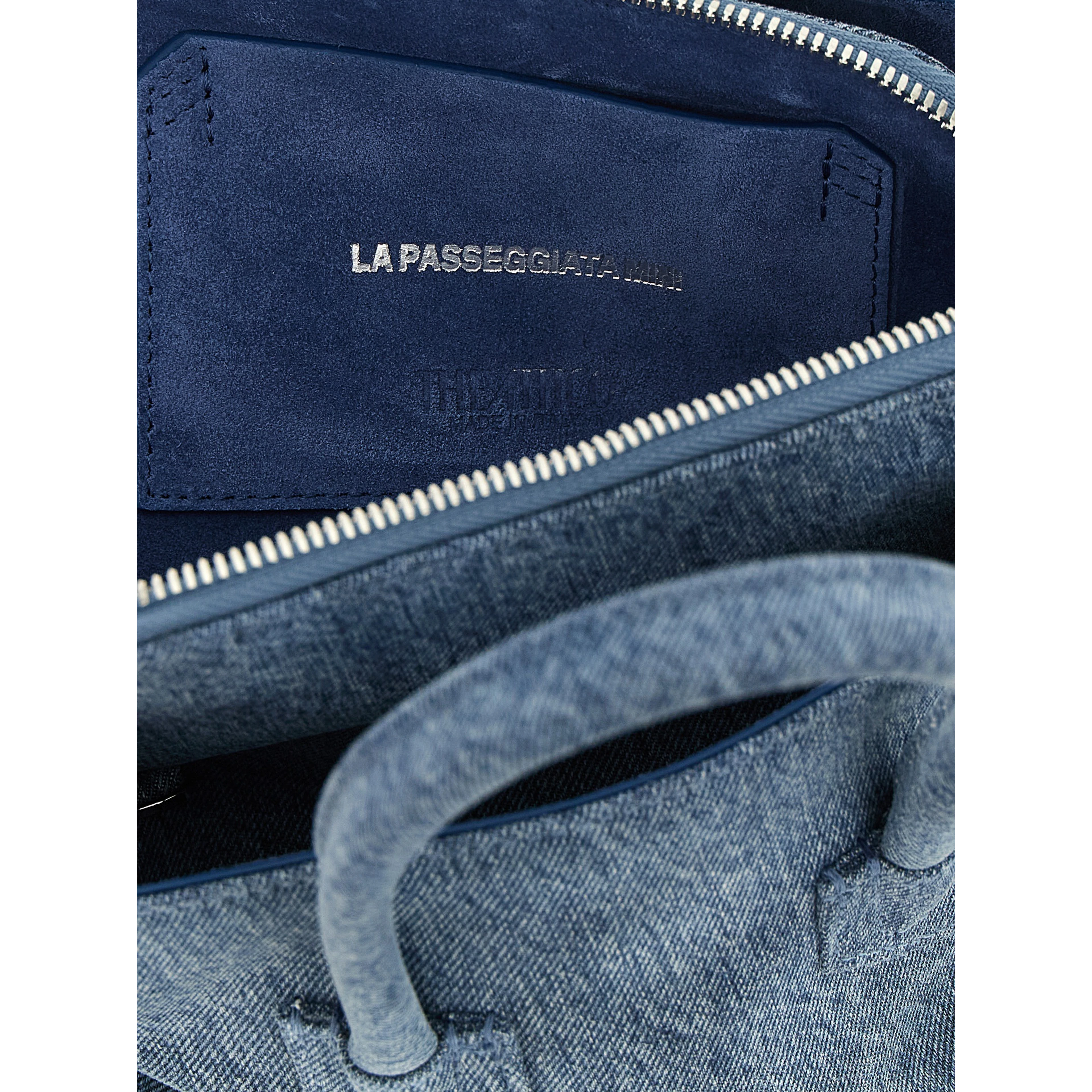 Blue Cotton Handbag