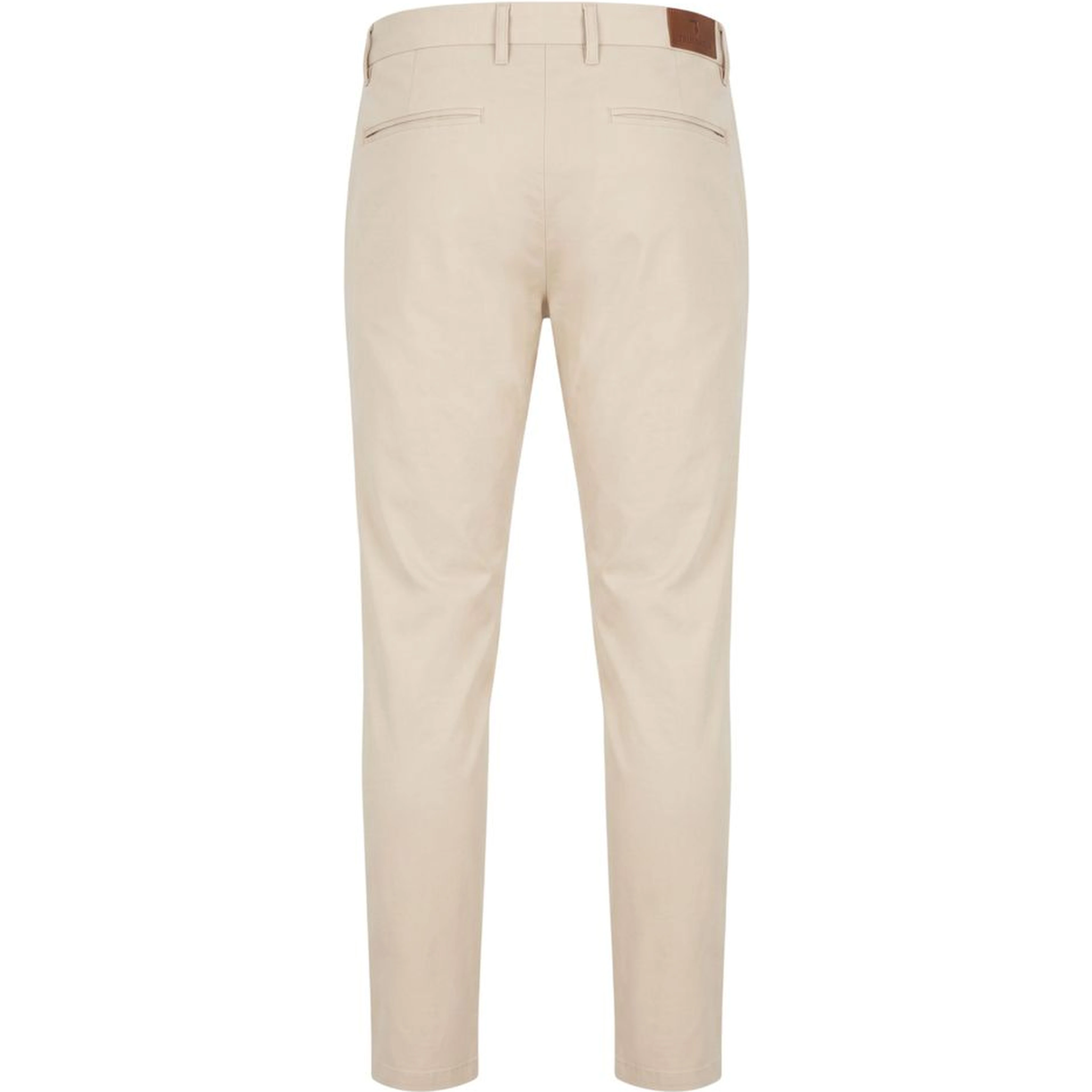 Beige Cotton Men Pants
