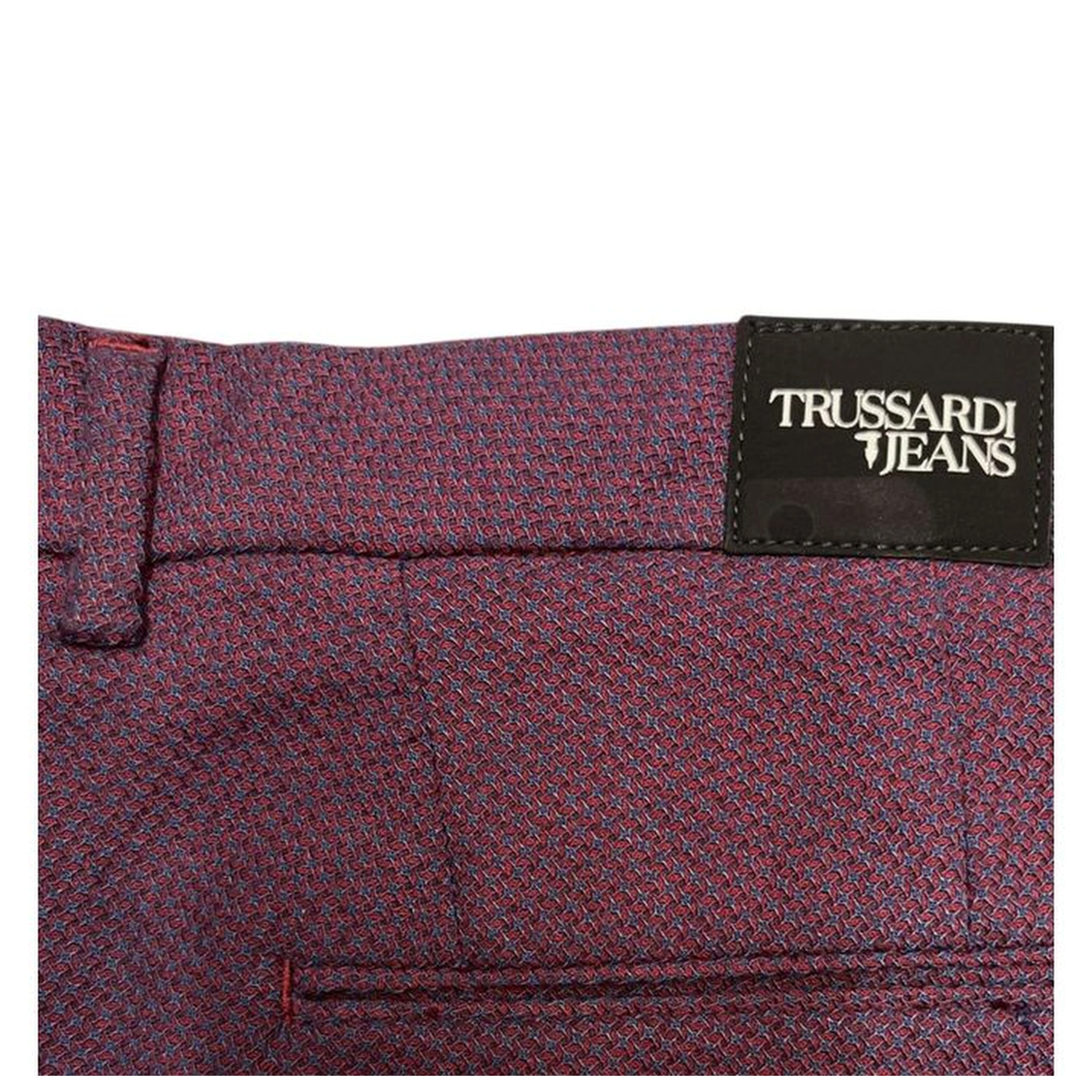 Red Cotton Men Pants