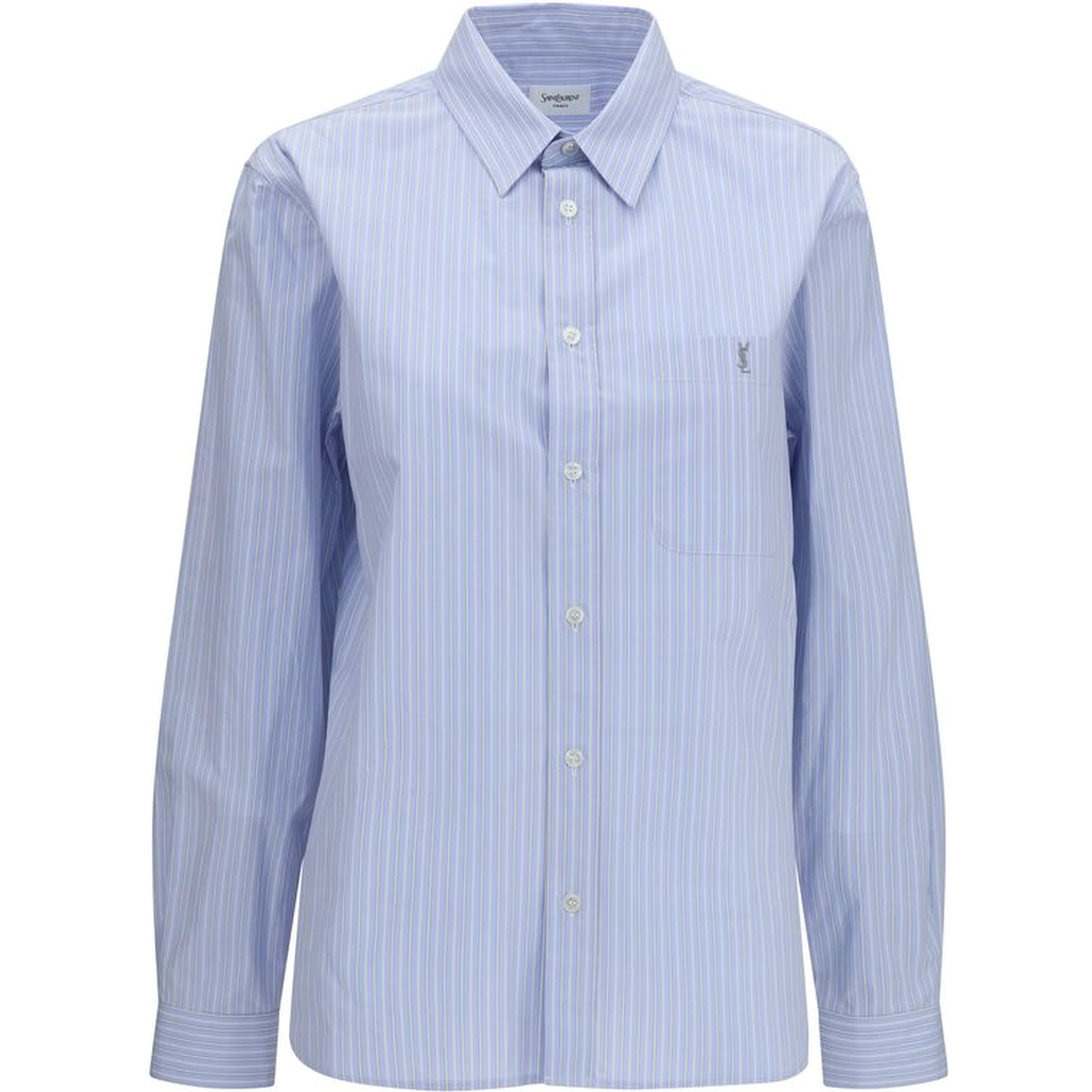 Blue Cotton Pattern Shirt