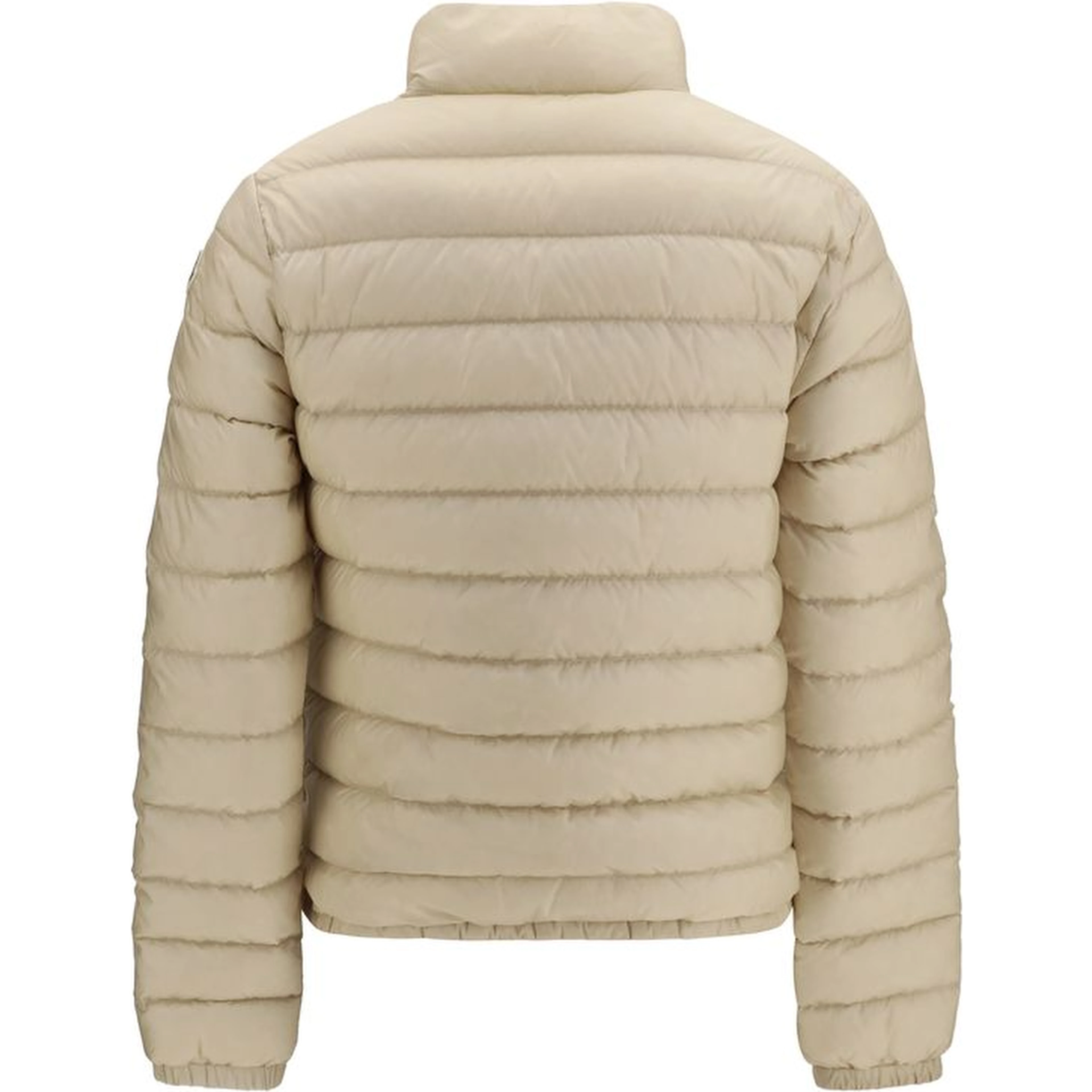 Beige Polyamide Full-Length Jacket