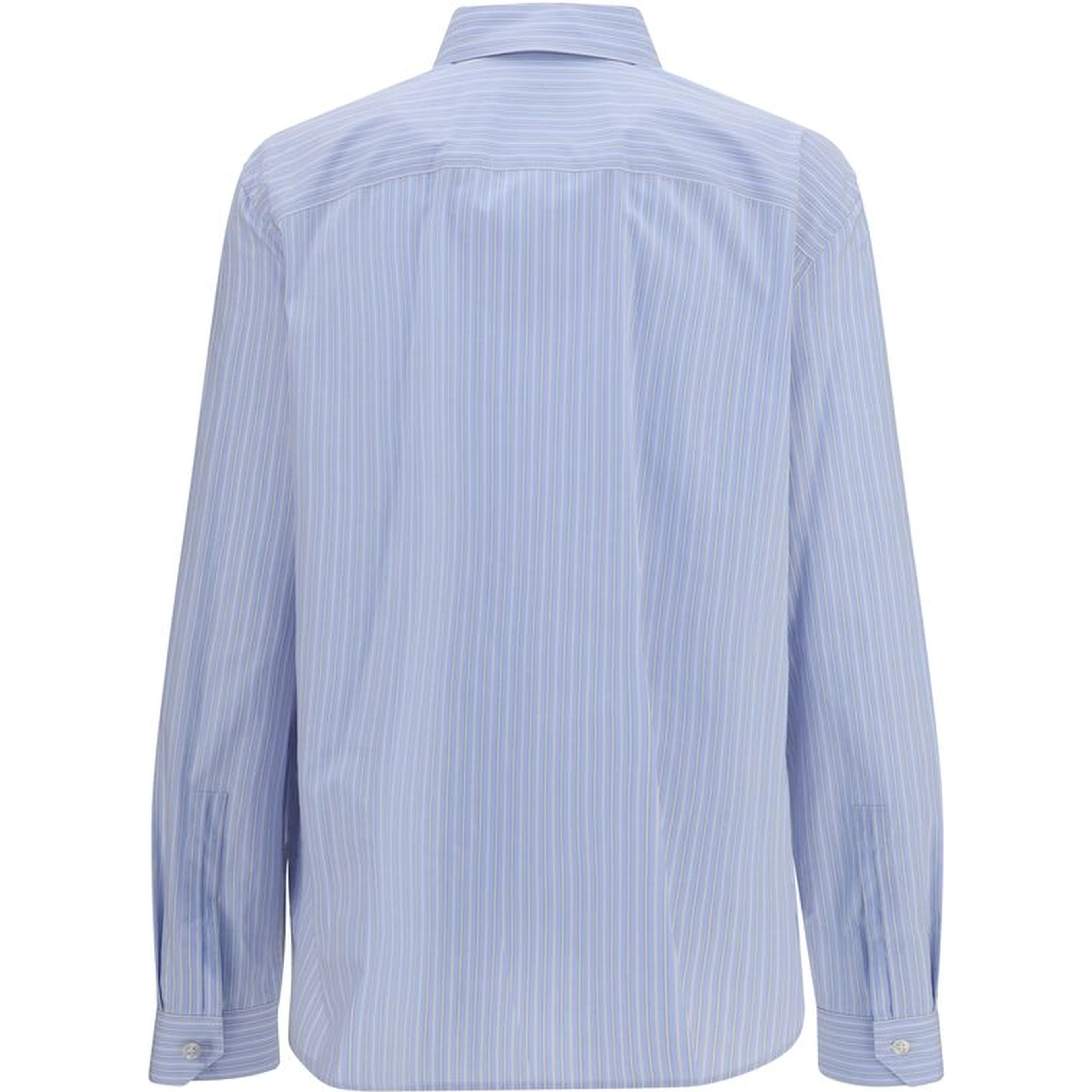 Blue Cotton Pattern Shirt