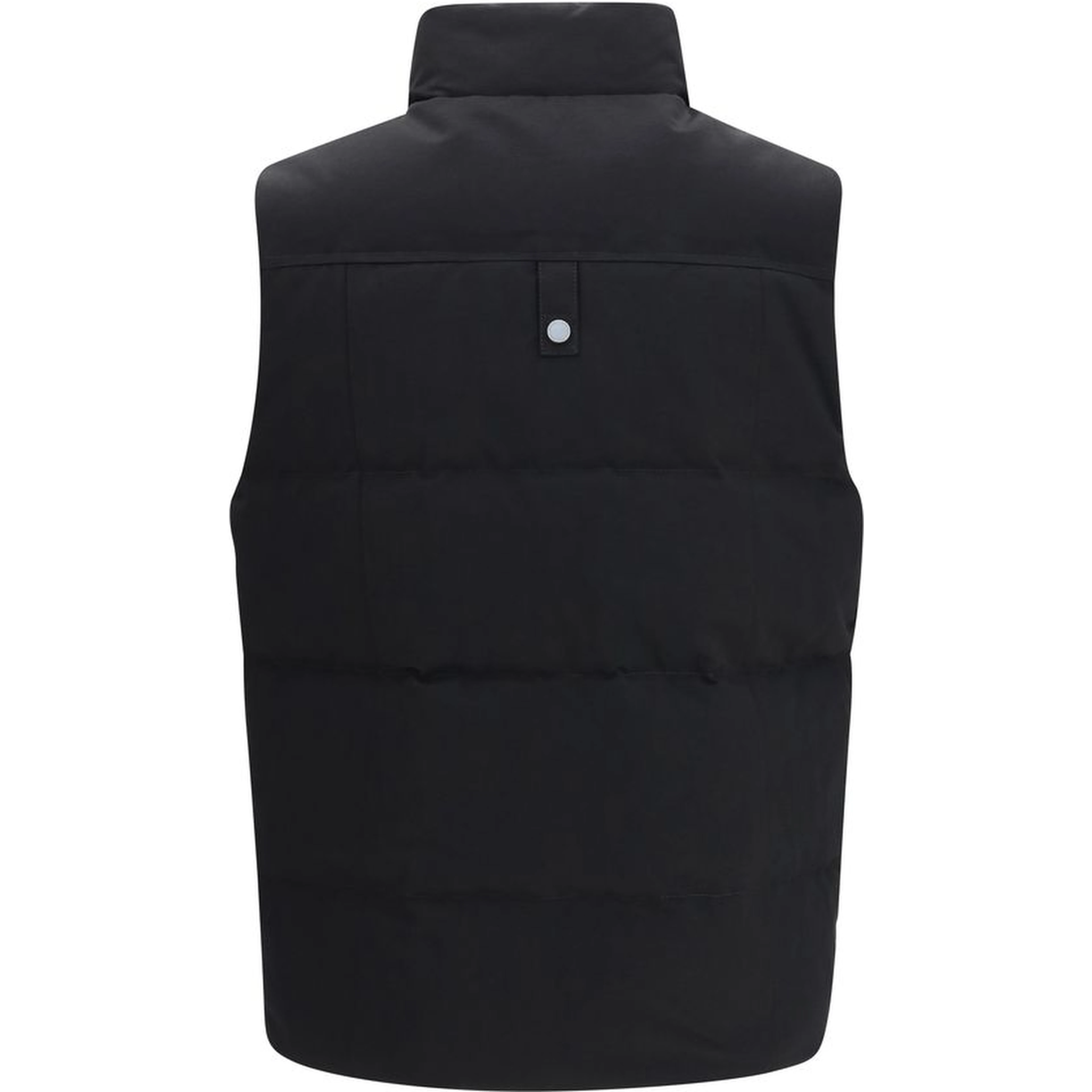 Black Cotton Sleeveless Jacket
