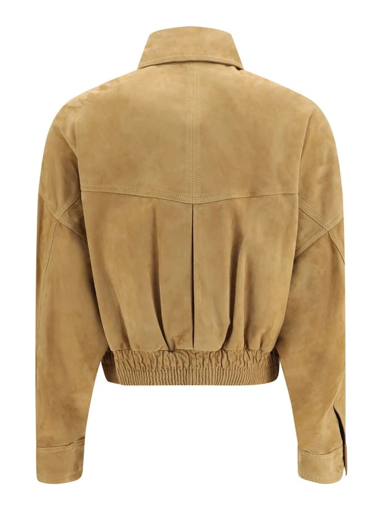 Beige Lamb Leather Bomber alternative