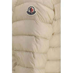 Beige Polyamide Full-Length Jacket