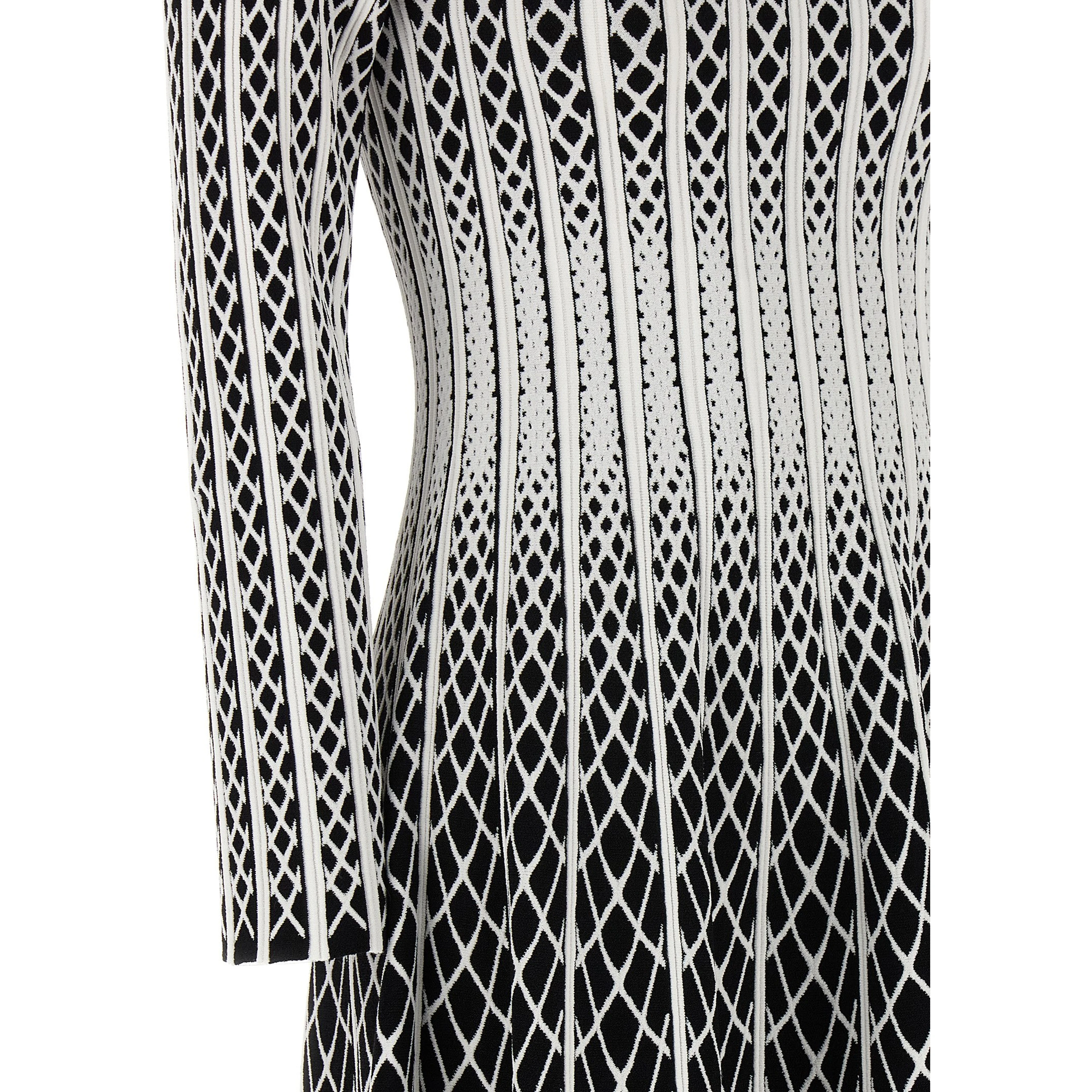 Bicolor Viscose Midi Skirt