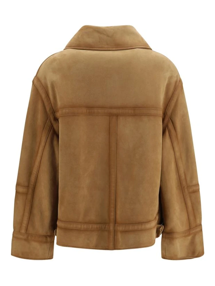 Brown Leather Bomber alternative