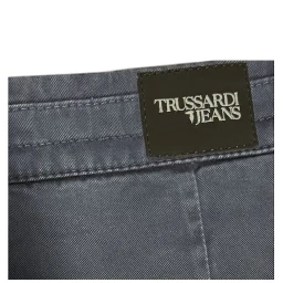 Blue Cotton Men Pant