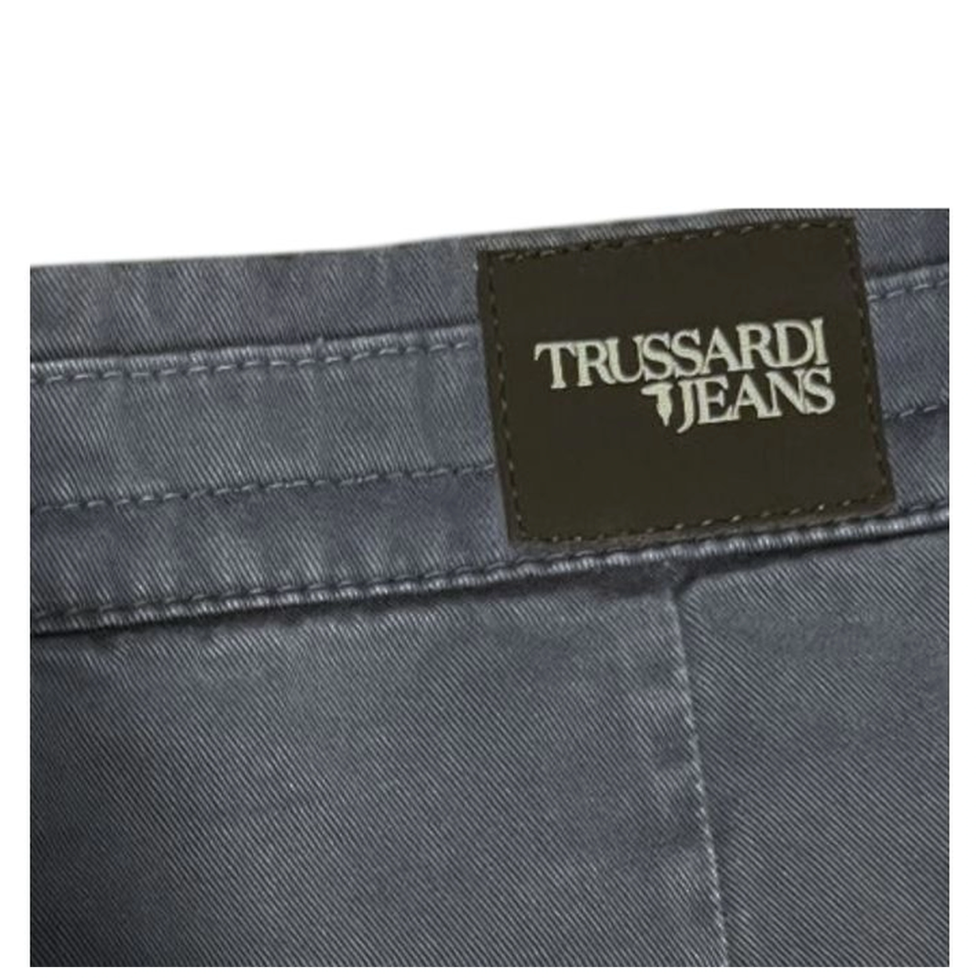 Blue Cotton Men Pant