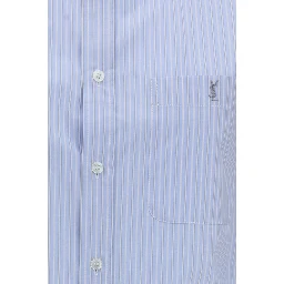 Blue Cotton Pattern Shirt
