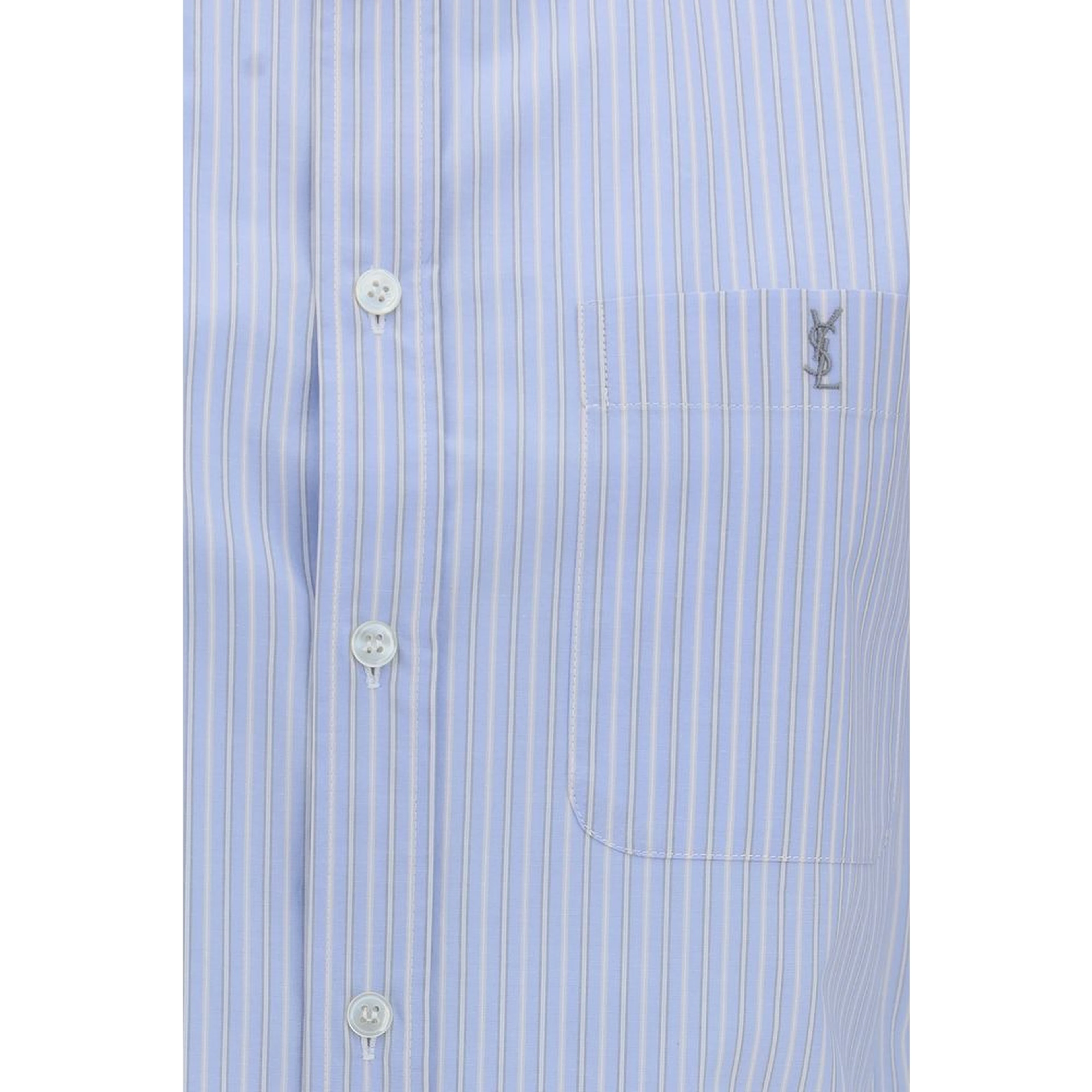 Blue Cotton Pattern Shirt