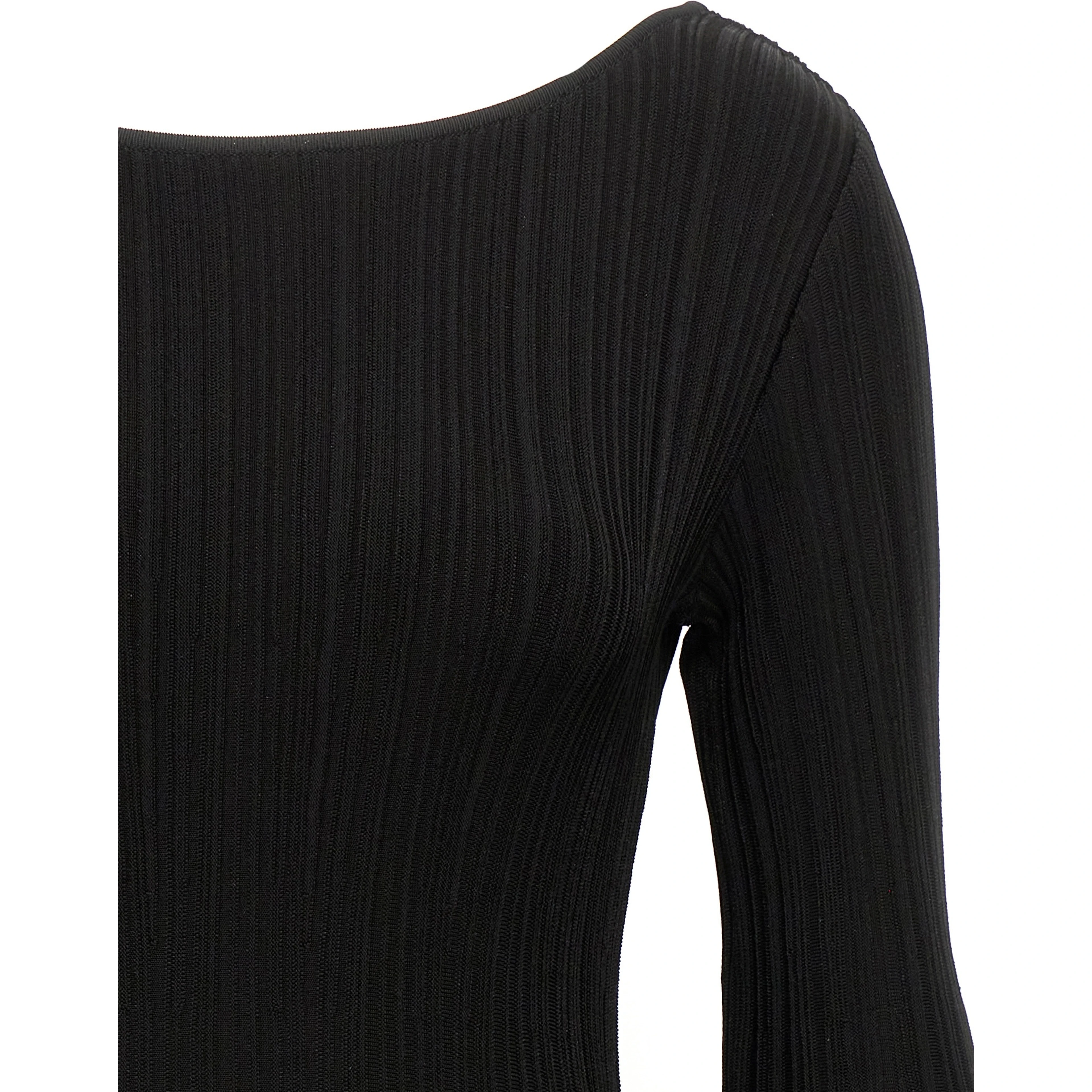 Black Viscose Mini Skirt