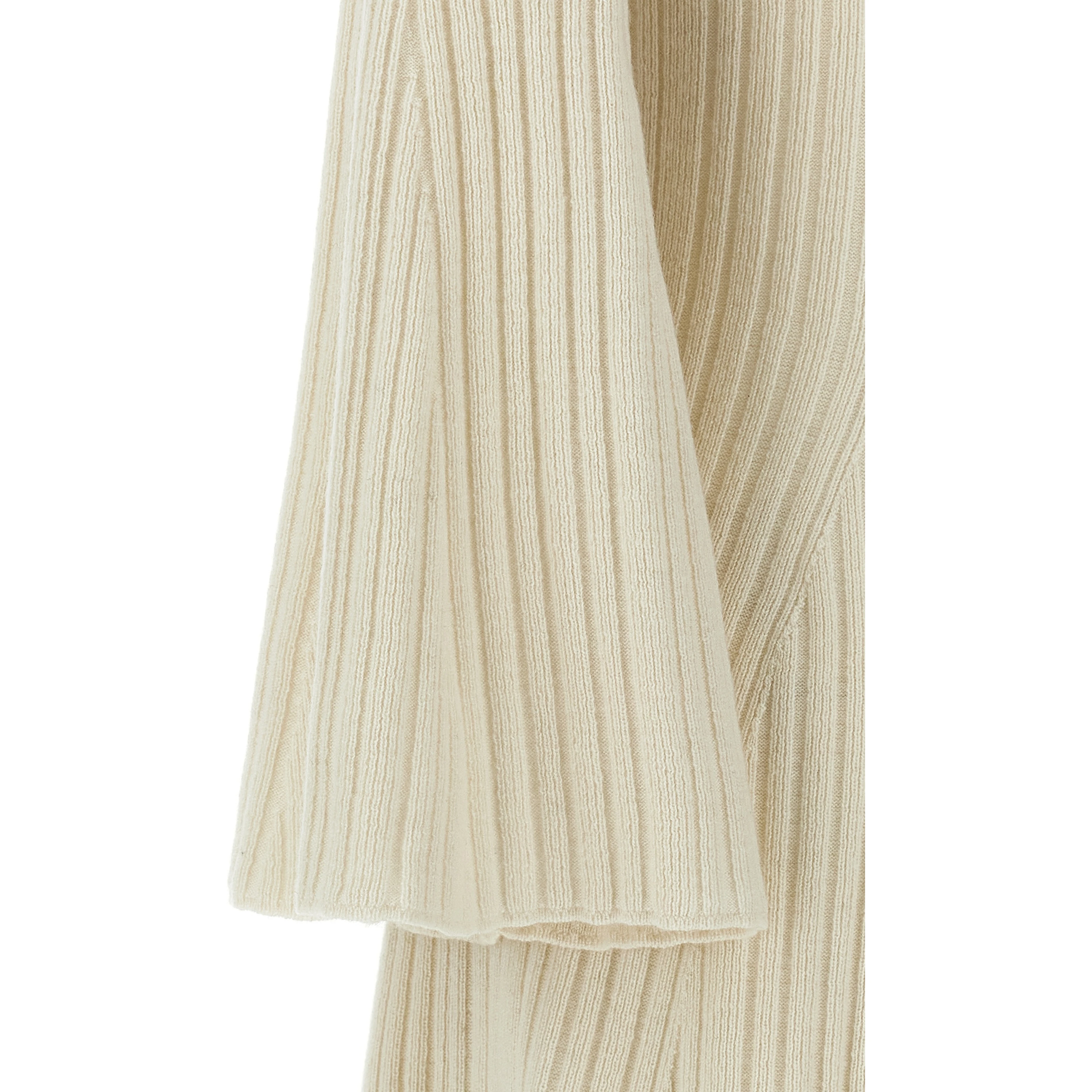 White Cashmere Midi Skirt