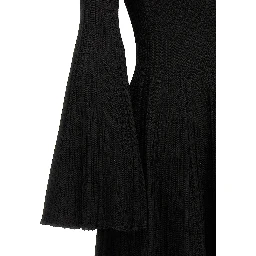 Black Viscose Mini Skirt