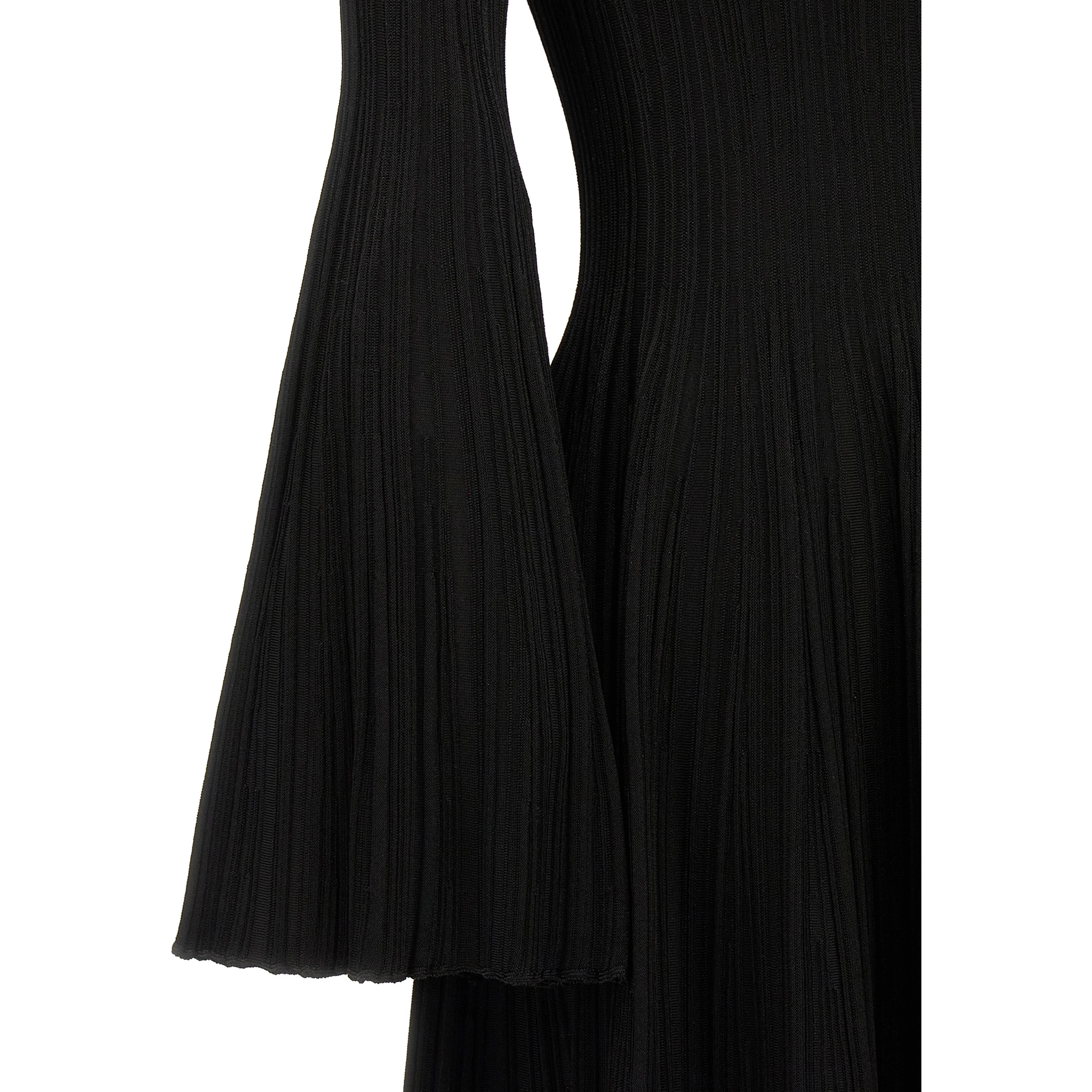 Black Viscose Mini Skirt