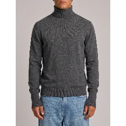 Derby grey cashmere turtleneck