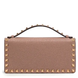Poudre pink Rockstud wallet bag