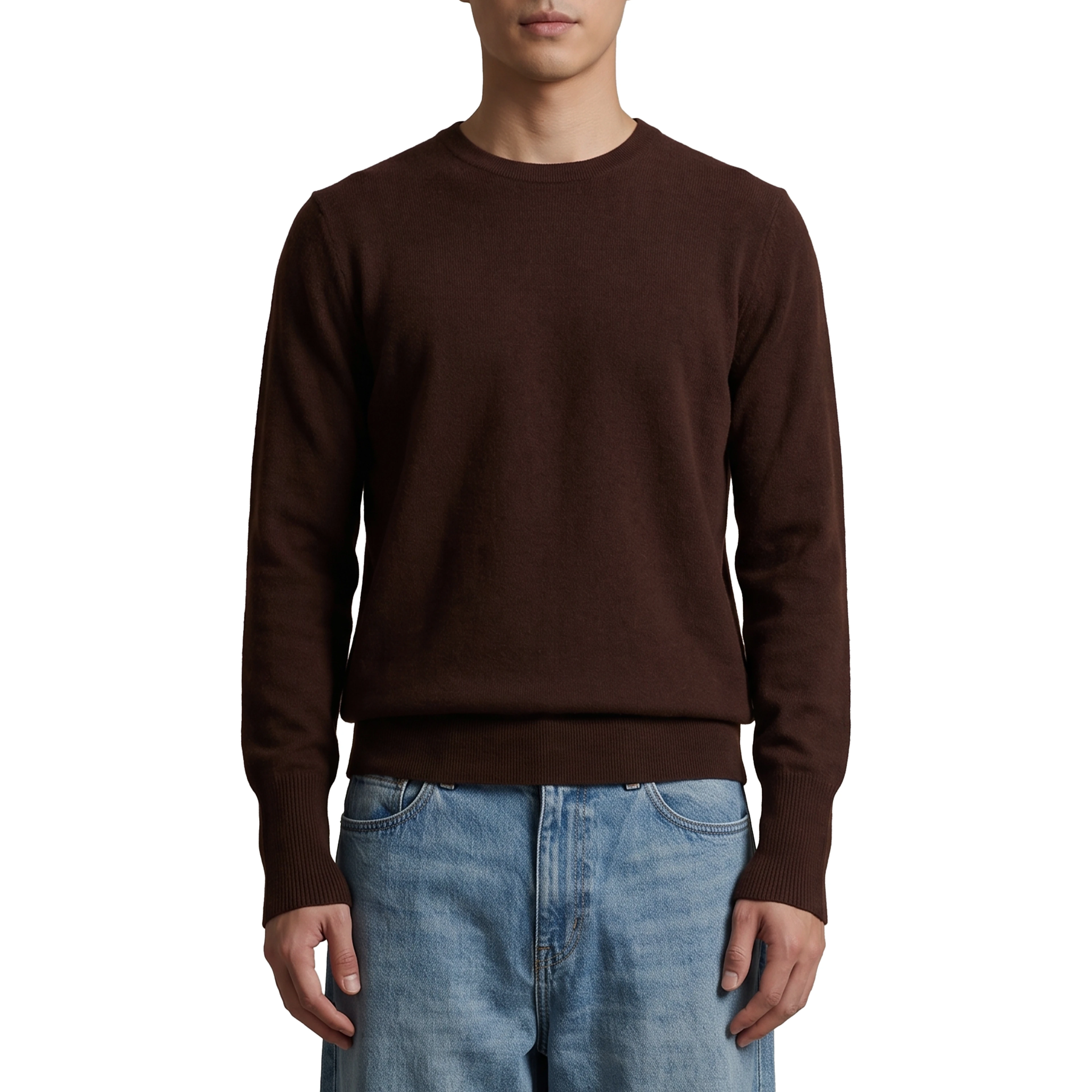Tobacco crewneck pullover