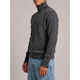 Derby grey cashmere turtleneck