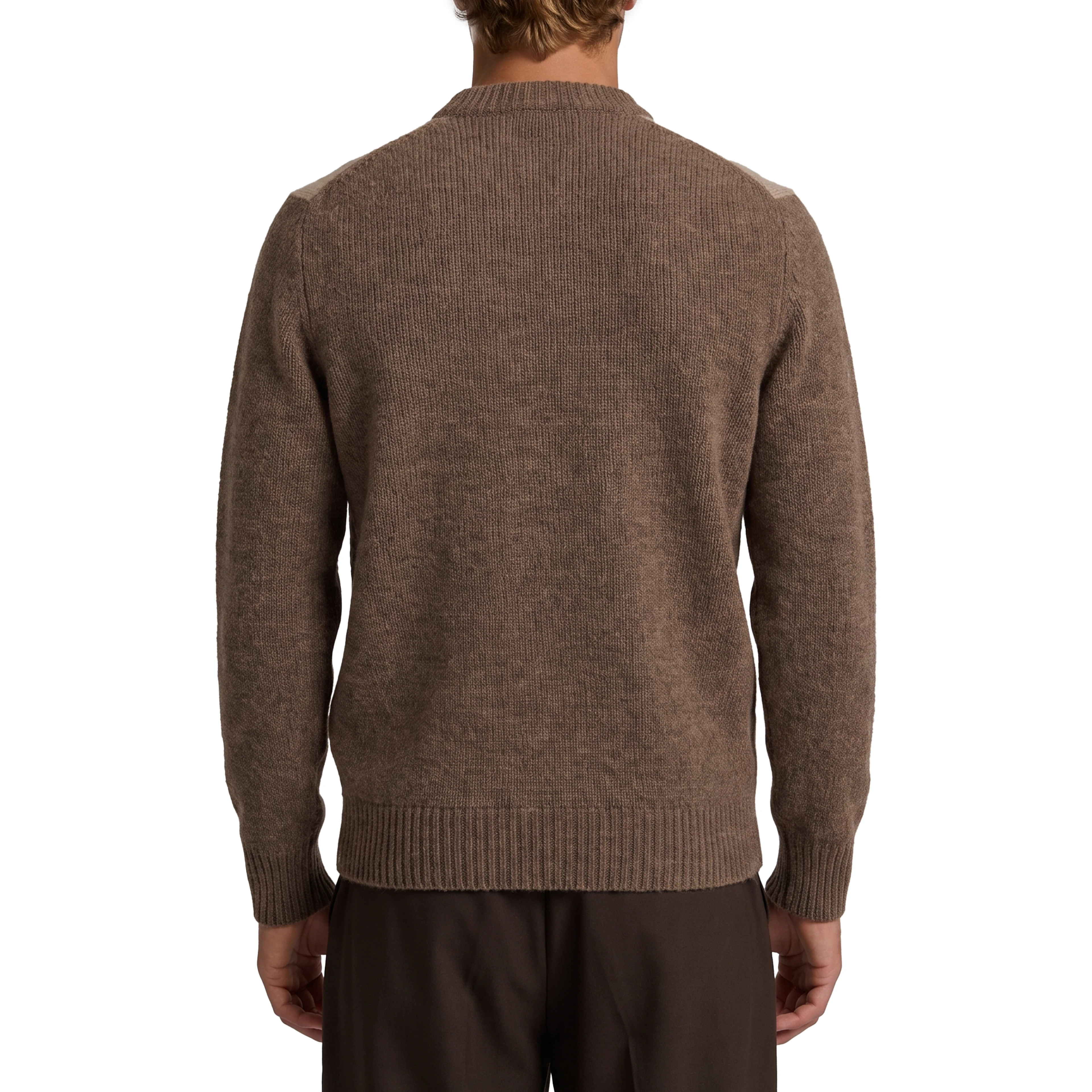 Beige crewneck pullover