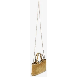 Rockstud mini suede shopping bag