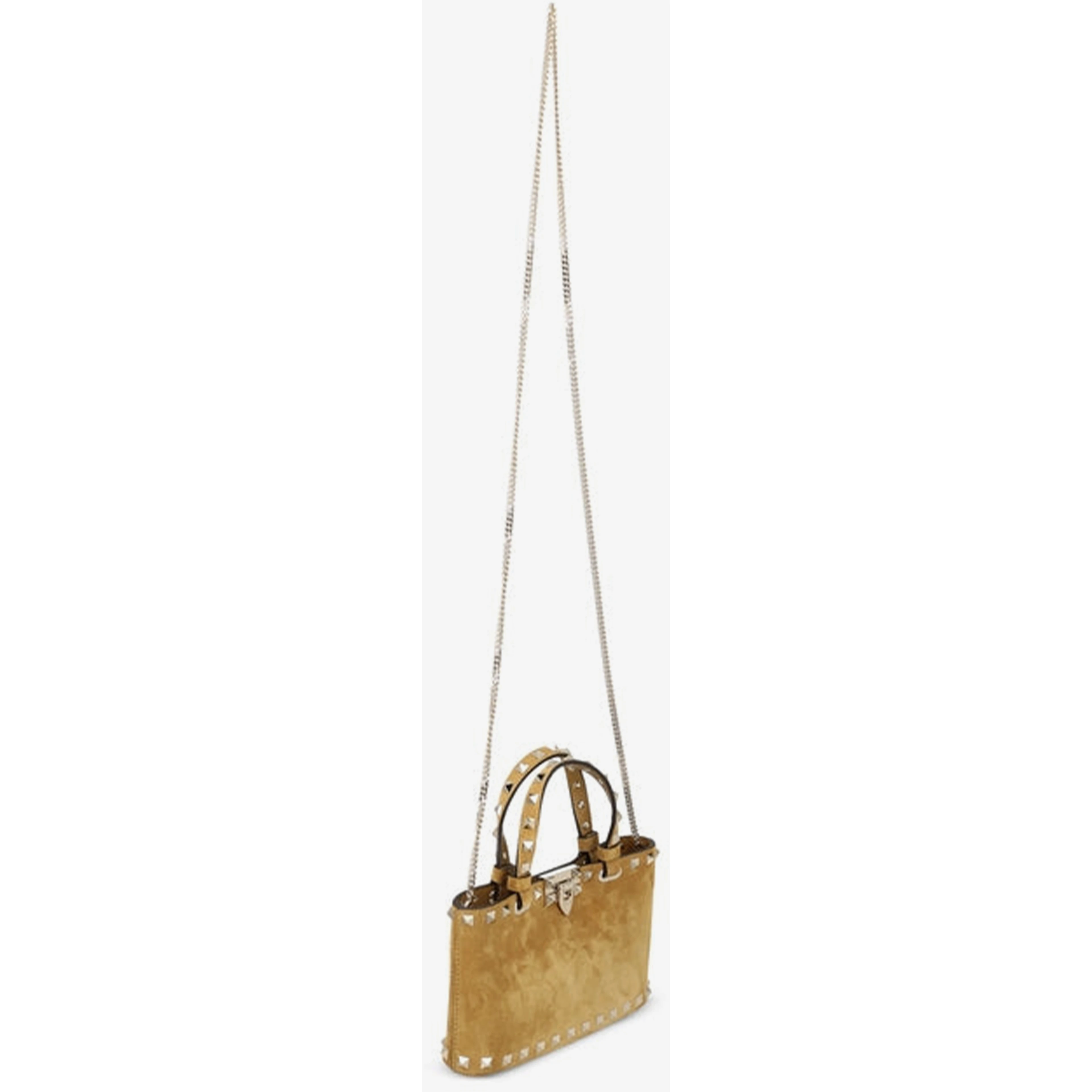 Rockstud mini suede shopping bag