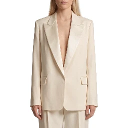 Single-breasted cady blazer