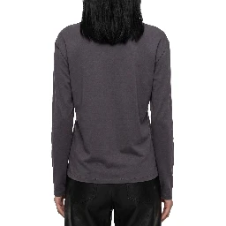 Long-sleeve scarf top