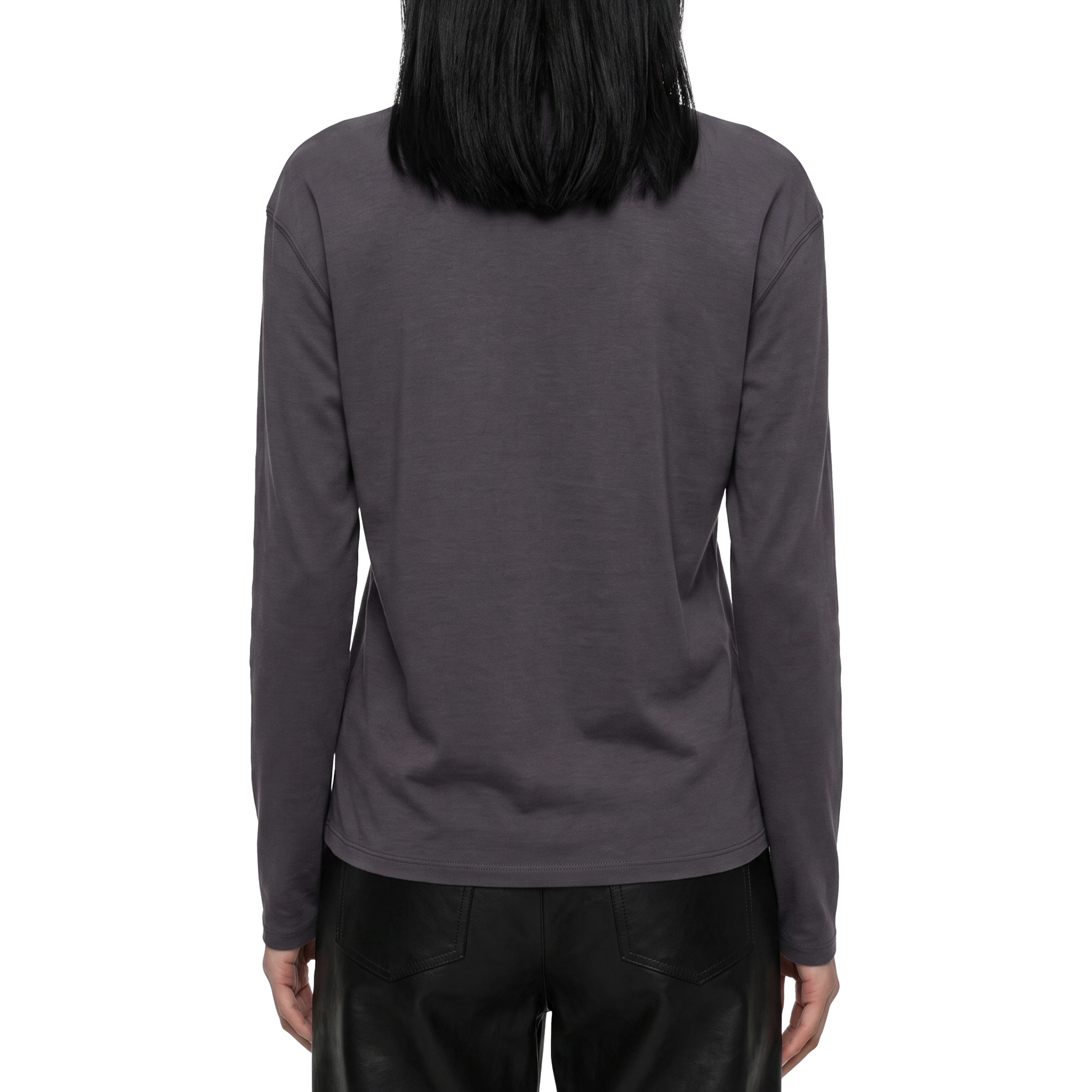 Long-sleeve scarf top
