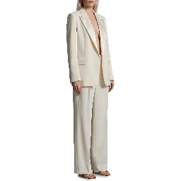 Single-breasted cady blazer