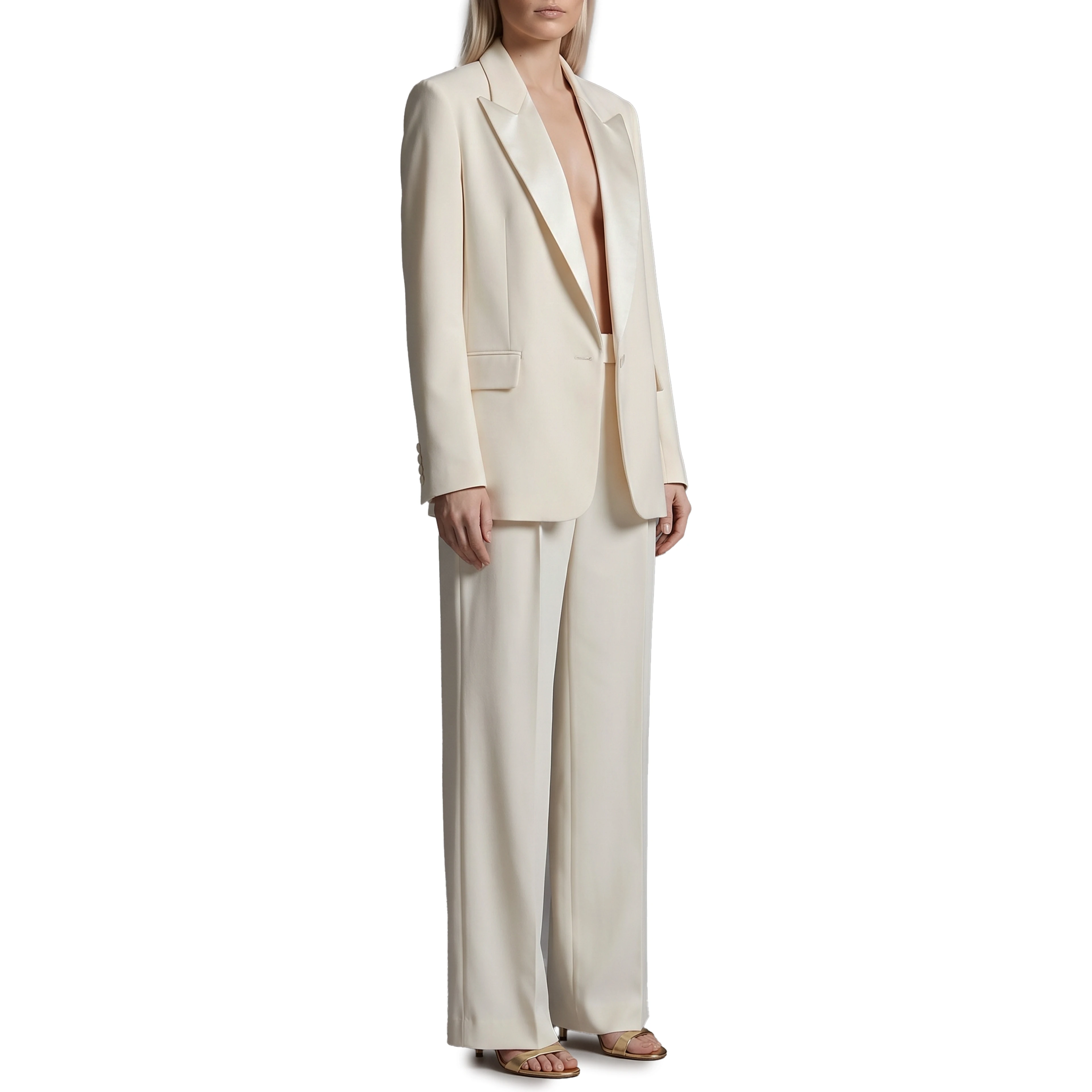 Single-breasted cady blazer