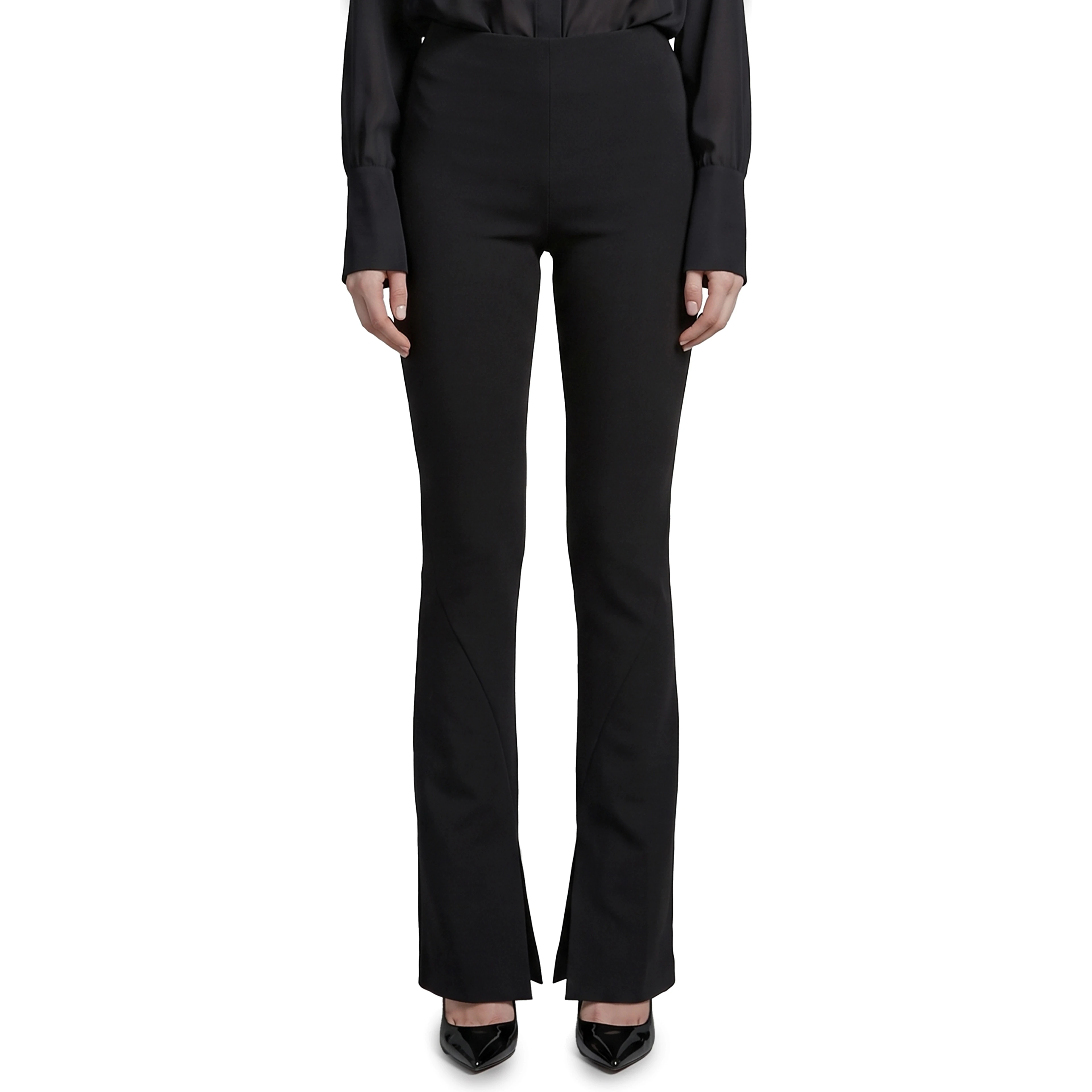 Cady trousers with slit