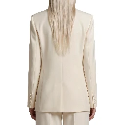 Single-breasted cady blazer